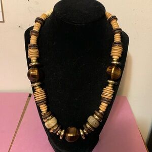 Beautiful necklace fall colours 19”